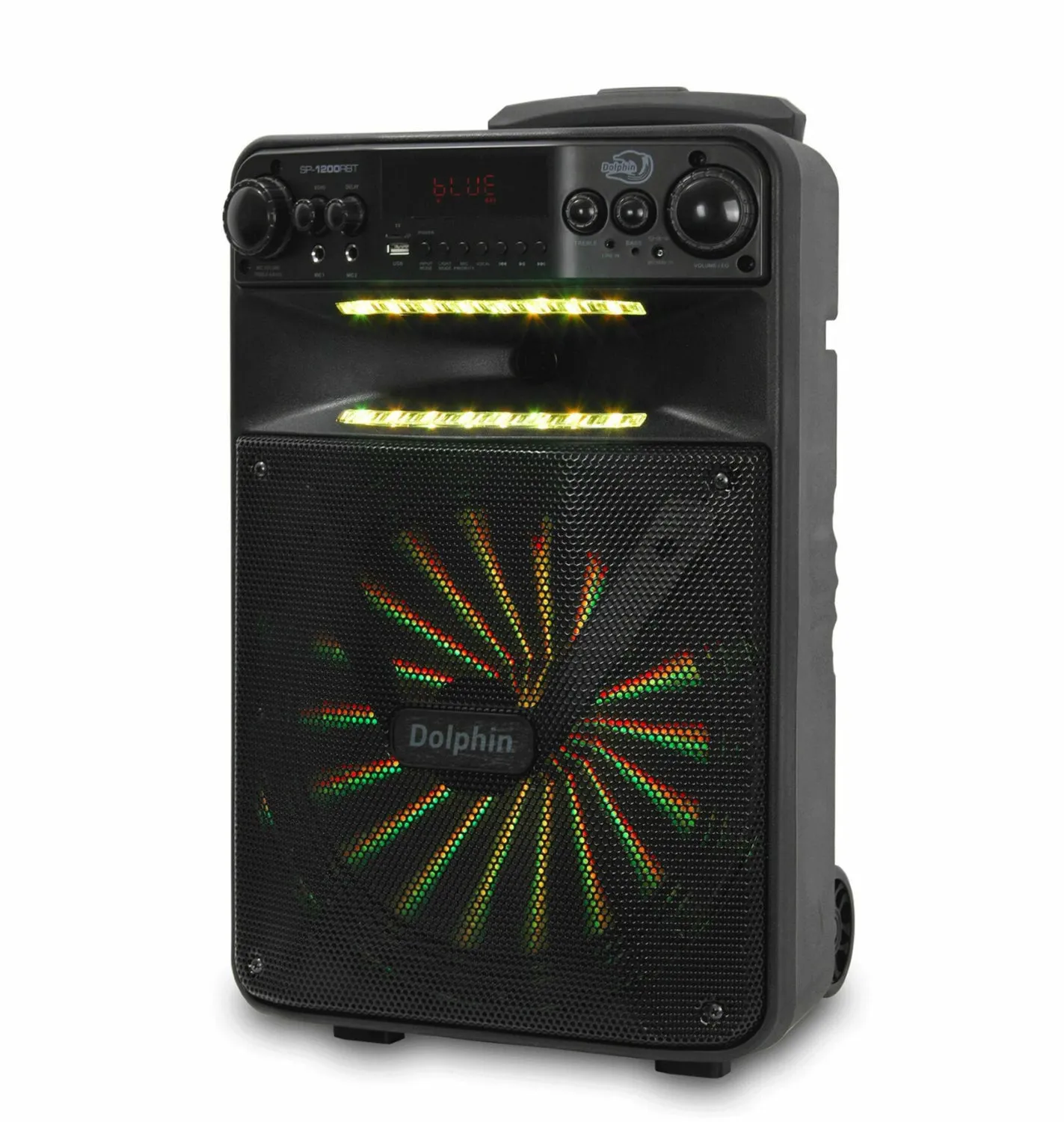 Brand New Dolphin 2500W Rechargeable 12" Bluetooth Tailgate Speaker with LED's SP-1200RBT