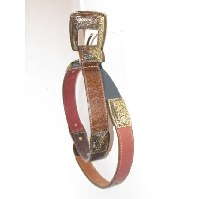 Brighton Multicolored Leather In Teal Blue Burgundy Dark Brown Medium Brown And Orangebritish Tan Vi