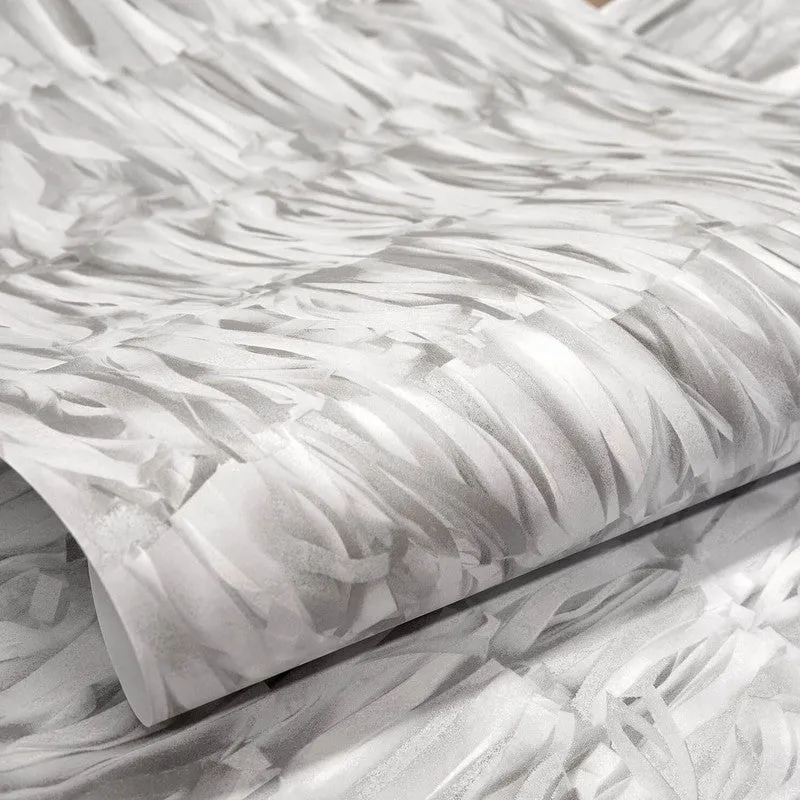 Calma Paper Strips Wallpaper in Allspice