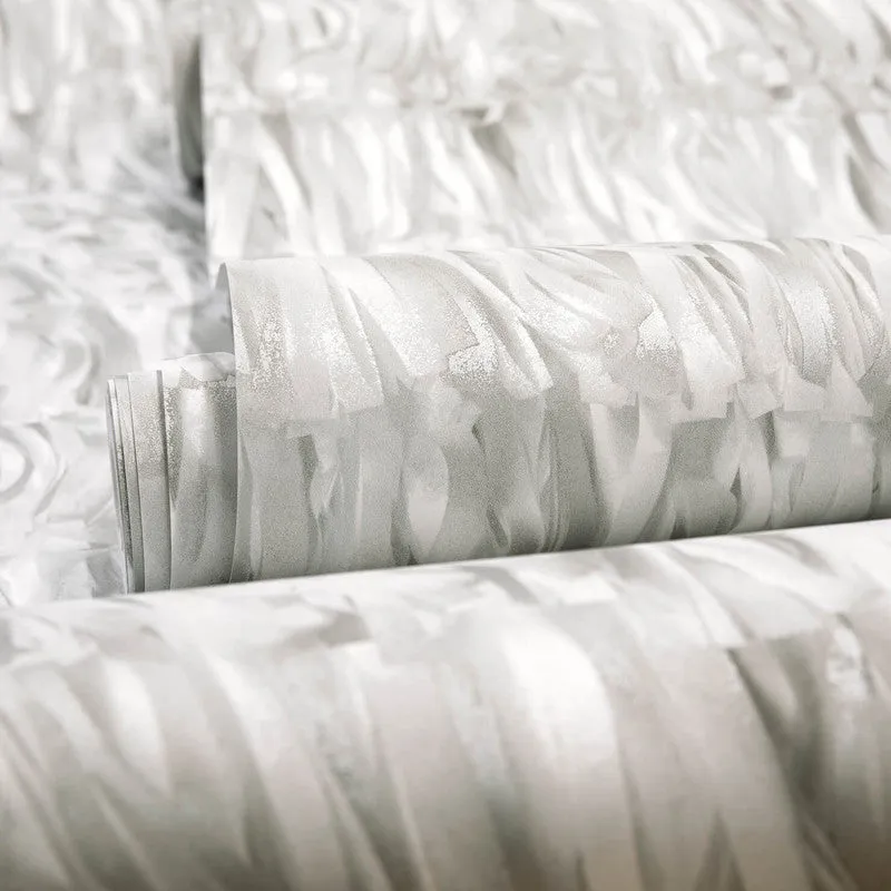 Calma Paper Strips Wallpaper in Allspice