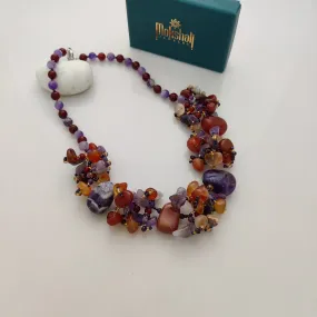 Carnelian & Amethyst Mala