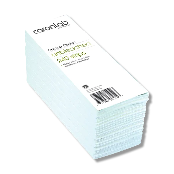 Caronlab Cotton Calico Unbleached Strips 240 Pack