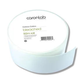 Caronlab Cotton Calico White Bleached Roll 50m