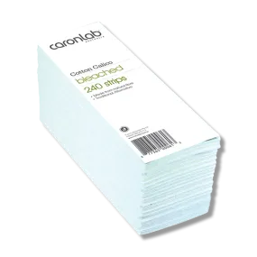 Caronlab Cotton Calico White Bleached Strips 240 Pack