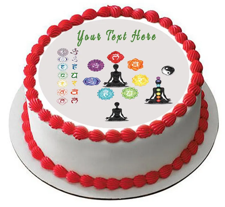 Chakra - Edible Cake Topper, Cupcake Toppers, Strips