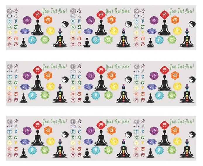 Chakra - Edible Cake Topper, Cupcake Toppers, Strips