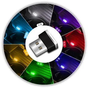 Color: Blue - Decorative Lamp Car Interior Foot Lighting Lamp Car
