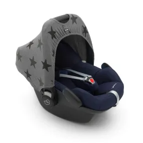 Dooky Car Seat Hoody 0  (Grey Stars)