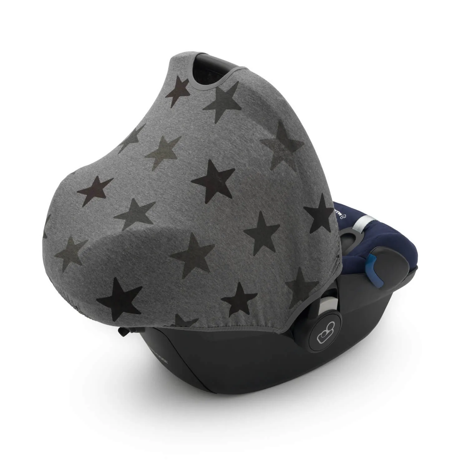 Dooky Car Seat Hoody 0  (Grey Stars)