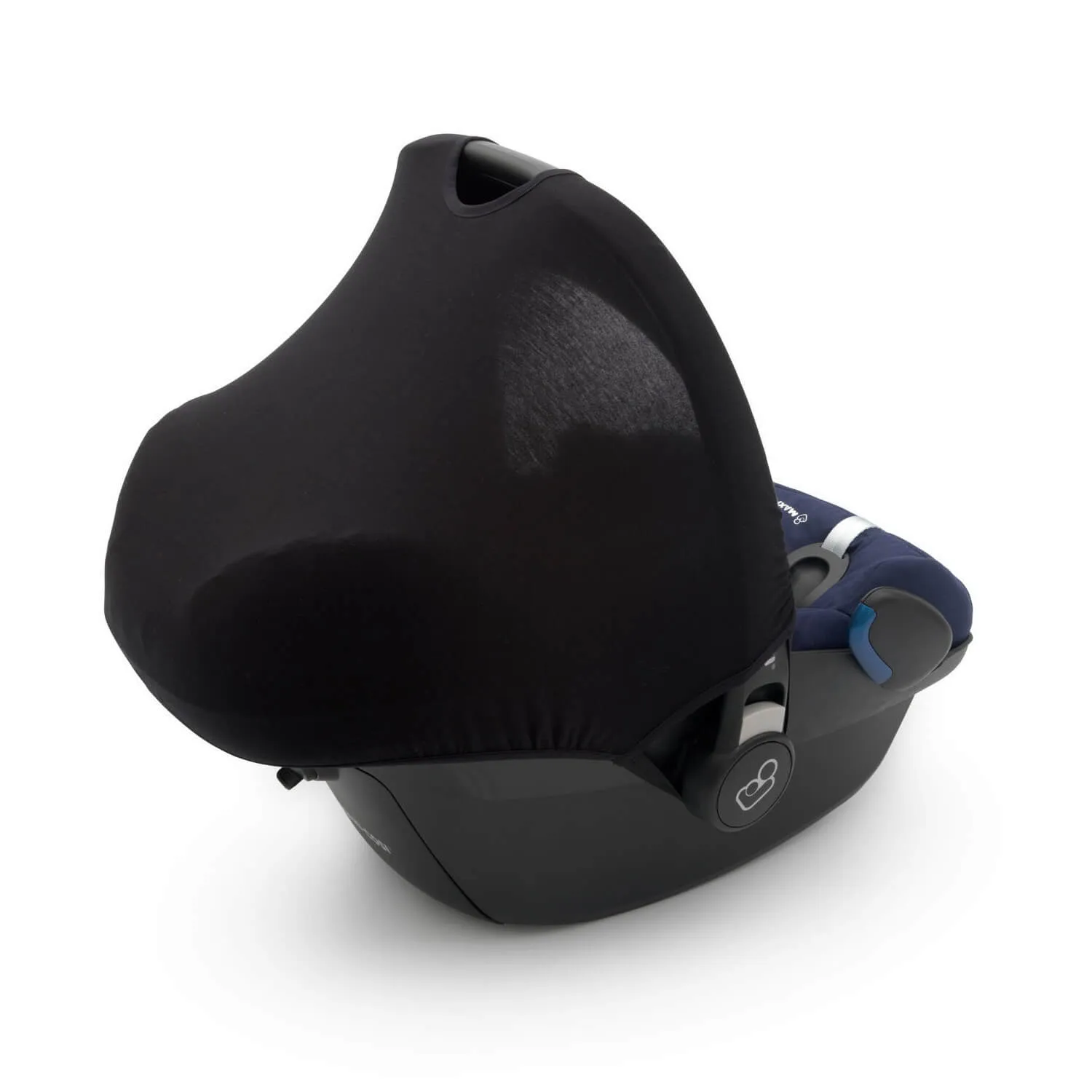 Dooky Car Seat Hoody 0  (Plain Black)