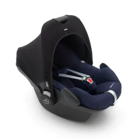 Dooky Car Seat Hoody 0  (Plain Black)
