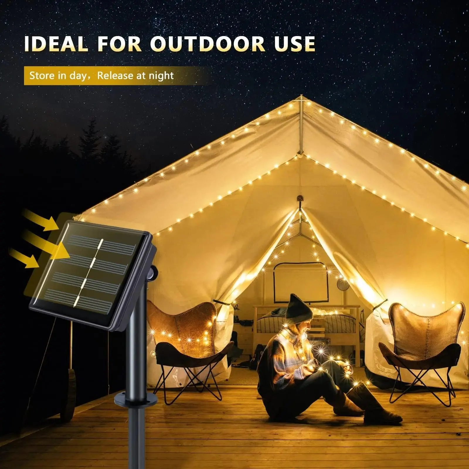 Enchanting Solar LED Fairy Lights for Magical Outdoor Decor and Events