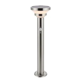 Endon Halton LED Solar Post Light in Stainless Steel IP44
