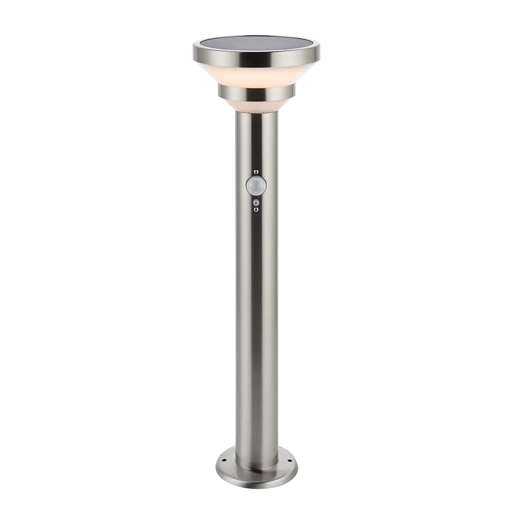 Endon Halton LED Solar Post Light in Stainless Steel IP44
