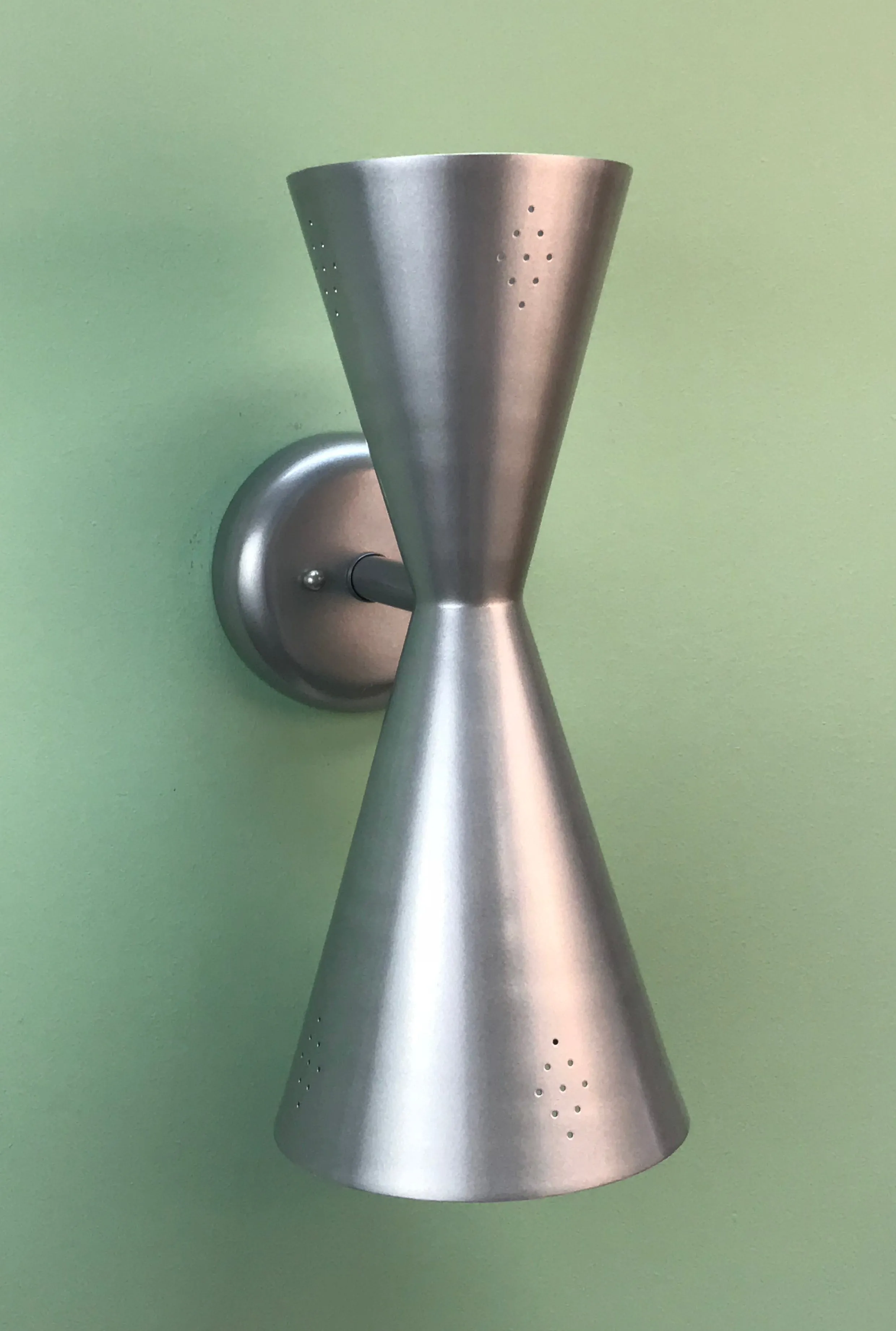 Exterior Pinhole Cone Sconce