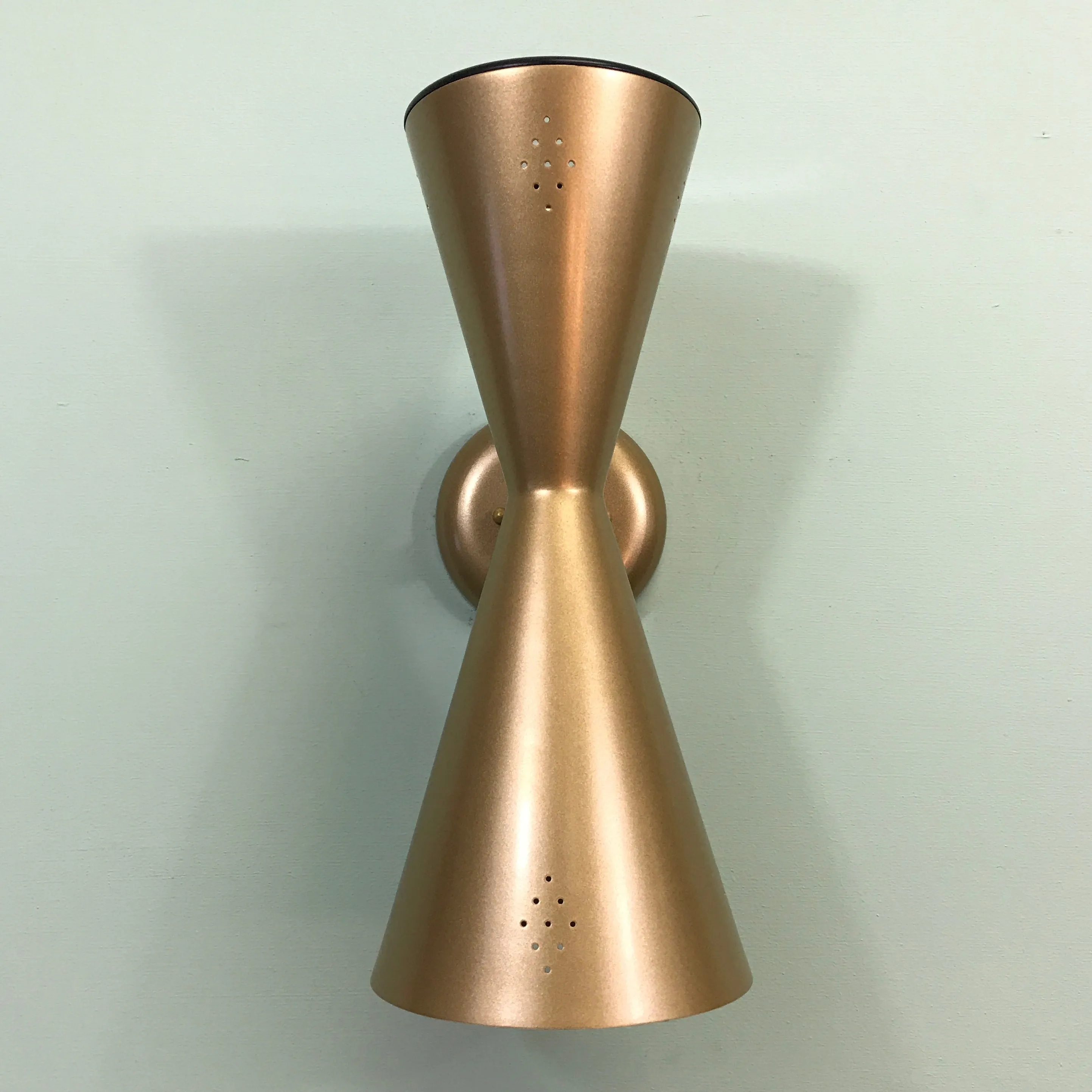 Exterior Pinhole Cone Sconce