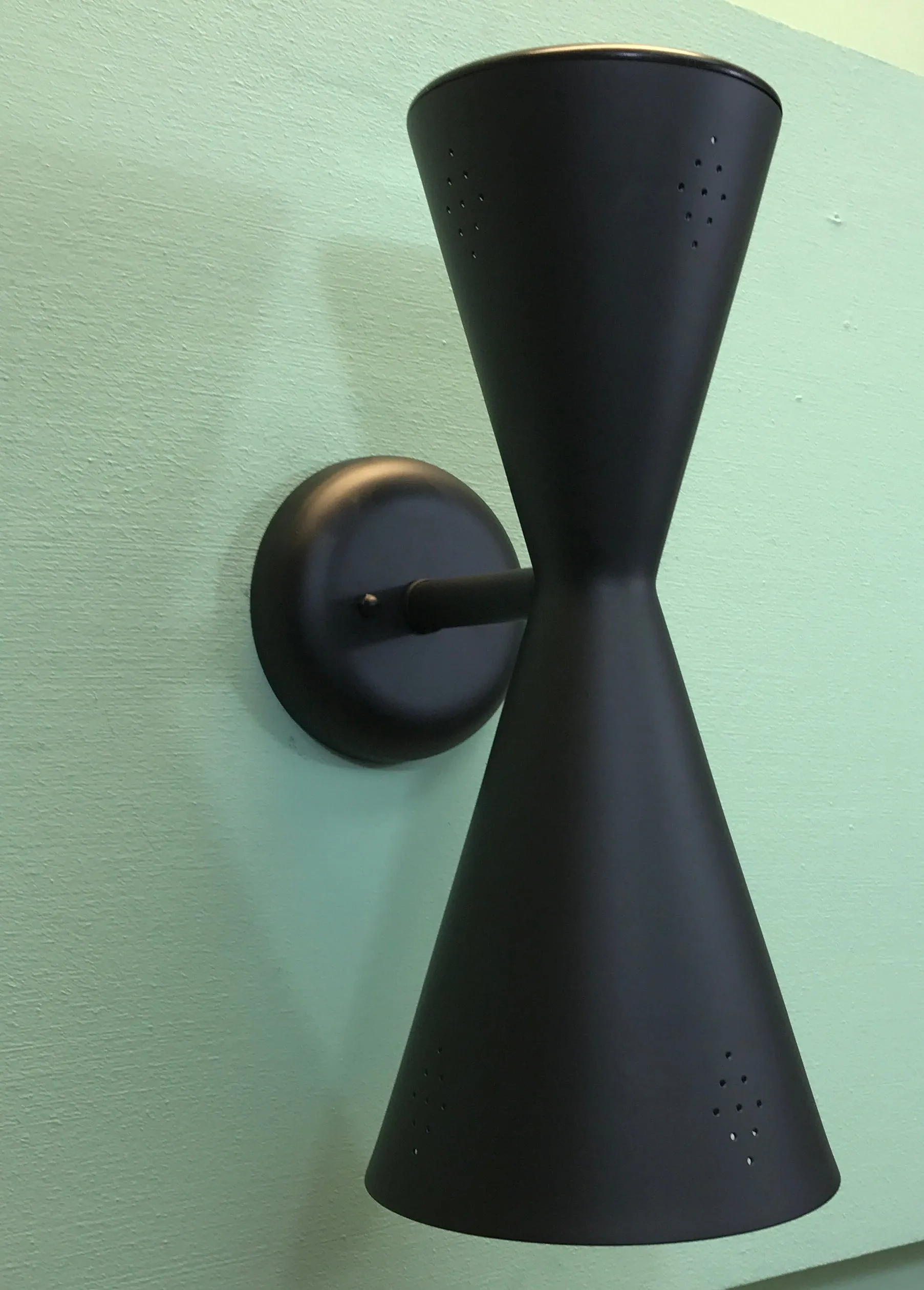 Exterior Pinhole Cone Sconce