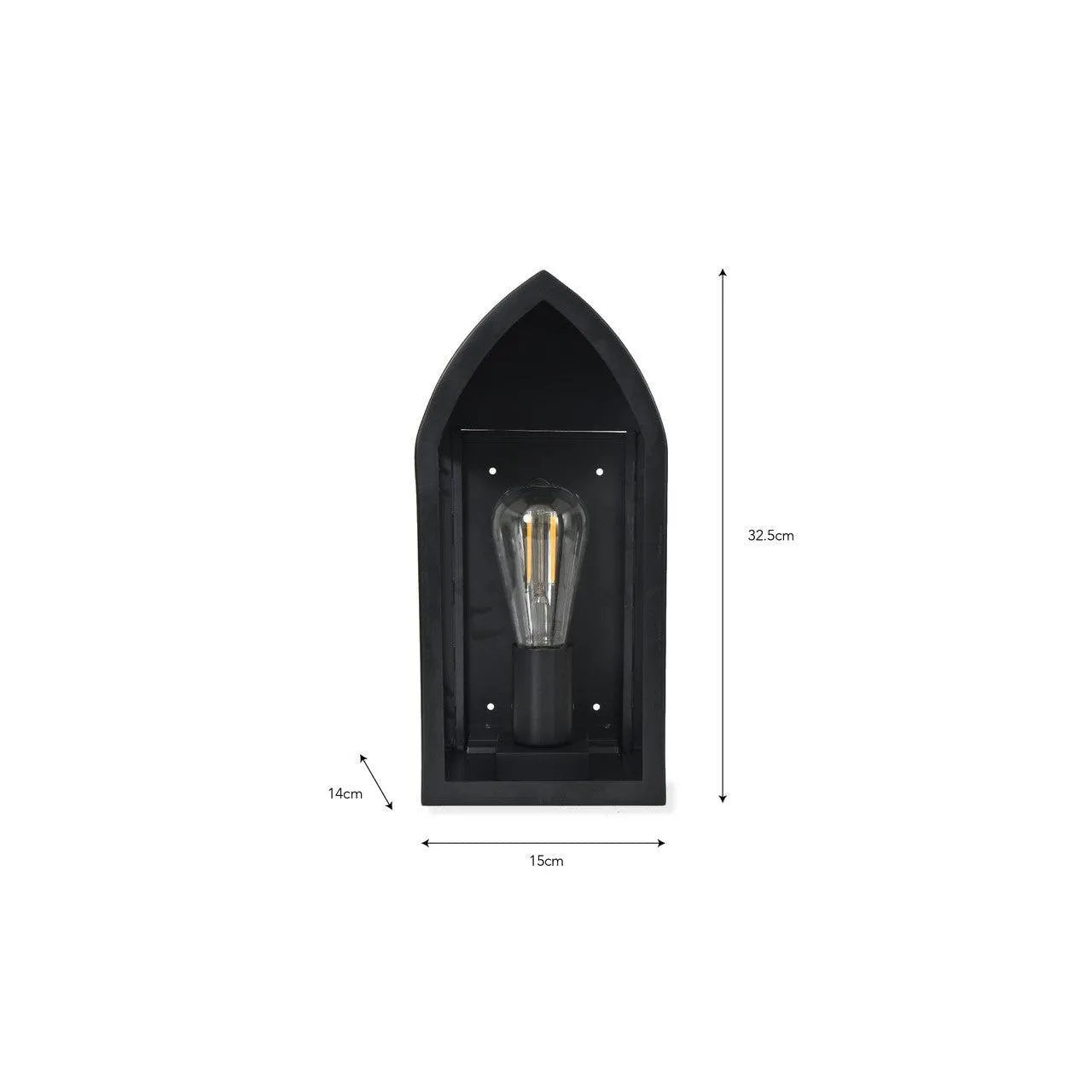 Fairford Outdoor Lantern in Carbon