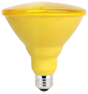 Feit Electric PAR38/Y/10KLED/BX LED Bulb, PAR38 Bulb, 6.5 W, Yellow Bulb, LED Bulb :EA: QUANTITY: 4