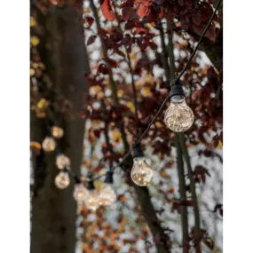 Festoon Lights, Classic Extendable - 20 Bulbs in Black