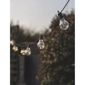 Festoon Lights | Classic Solar | 10 Bulbs | Black