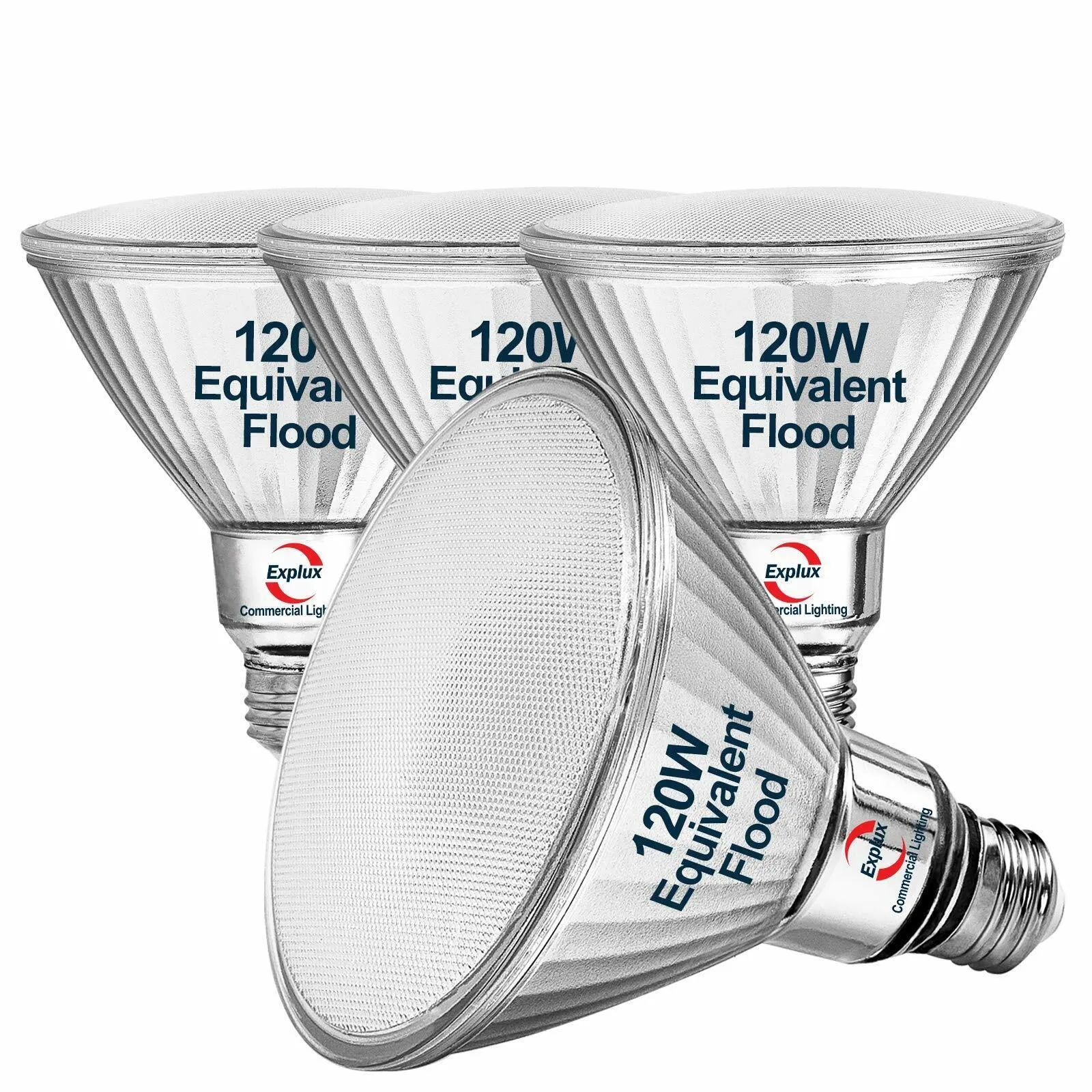 Flood LED Bulb, Dimmable, Weatherproof & Anti-Ageing, Soft White 2700K, 4-Pack