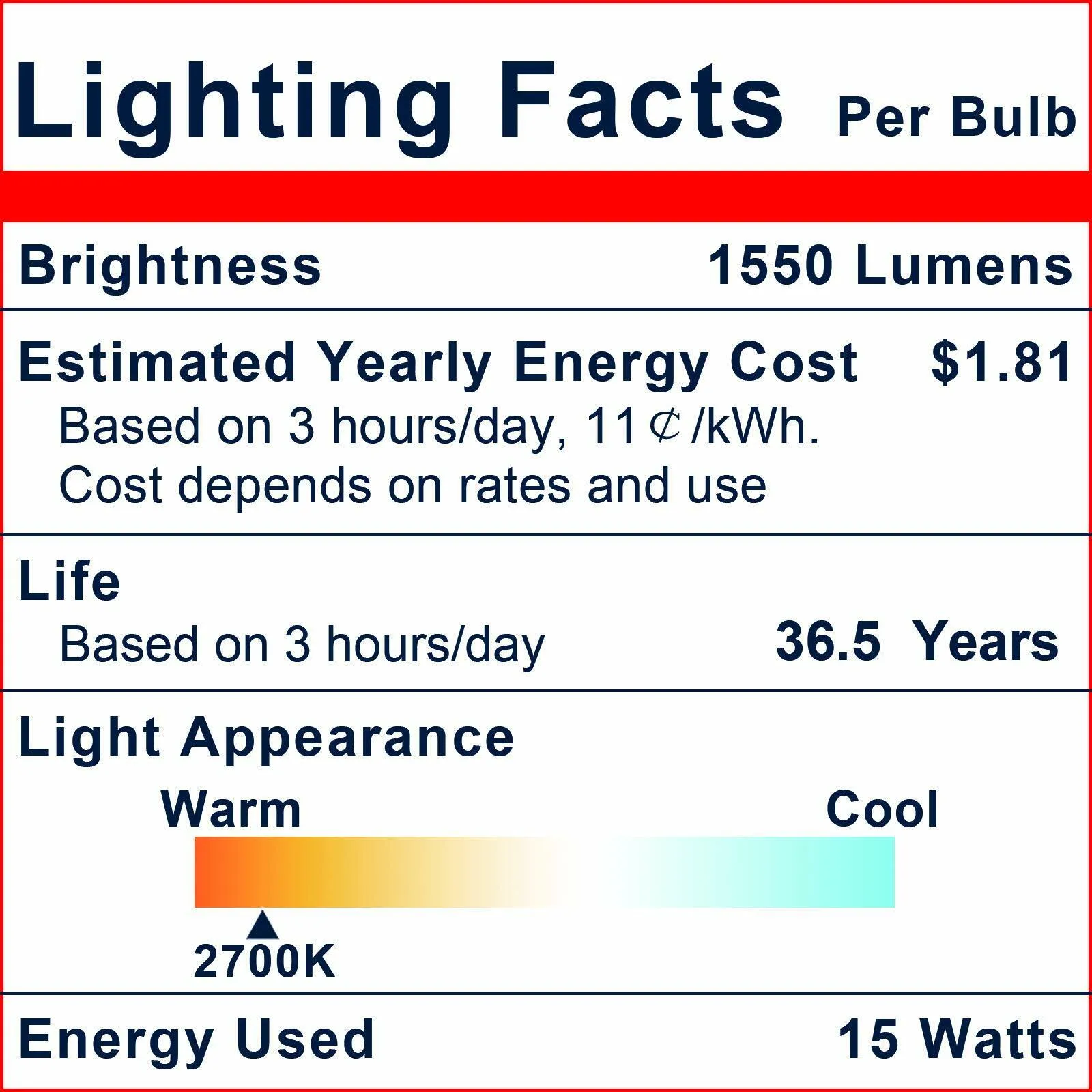 Flood LED Bulb, Dimmable, Weatherproof & Anti-Ageing, Soft White 2700K, 4-Pack