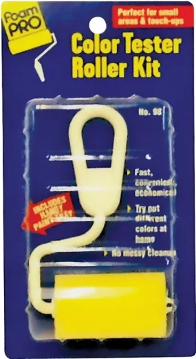 Foampro 98 Color Tester Roller Kit, Plastic :SET: QUANTITY: 24