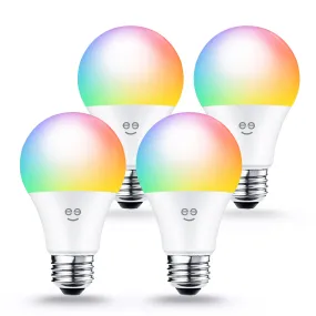 Geeni Prisma Plus 800 A19 Smart Bulb - Multicolor and Tunable (4-Pack)