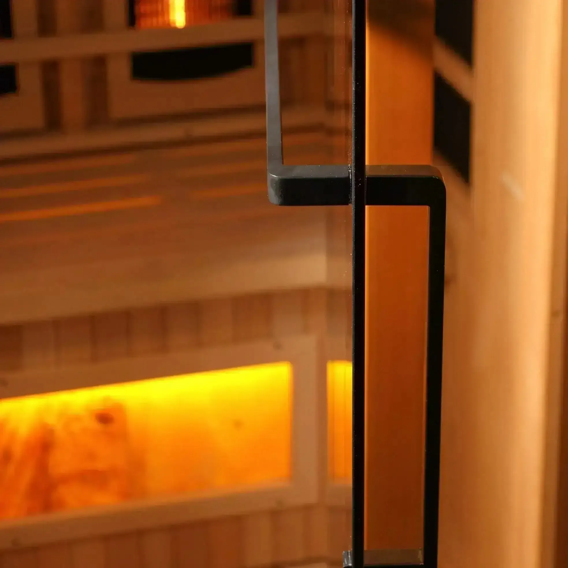 Golden Designs Reserve Edition 3-Person Full Spectrum Near Zero EMF FAR Indoor Infrared Sauna   Red Light Therapy w/ Himalayan Salt Bar | GDI-8030-03