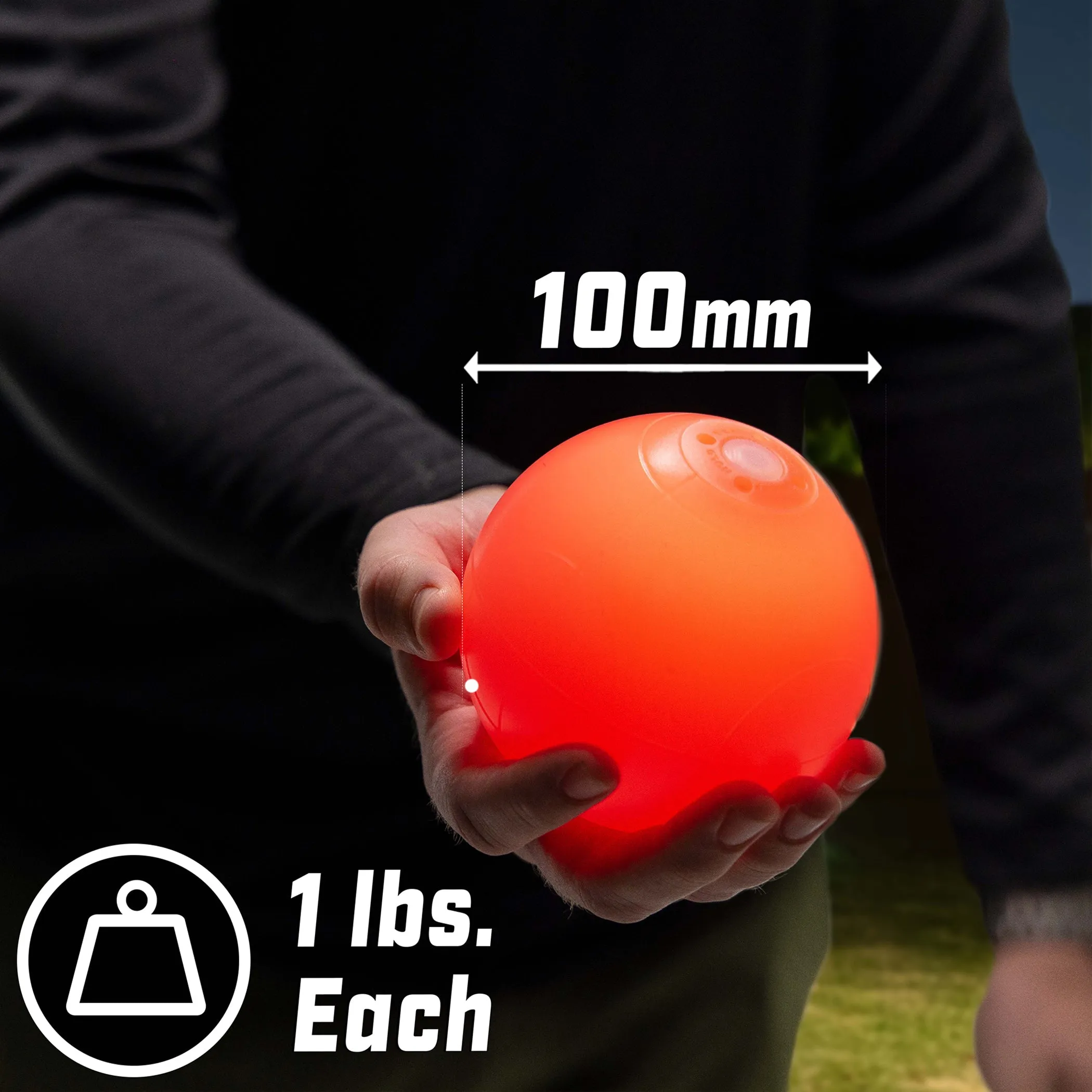 GoSports 100mm LED Bocce Ball Game Set