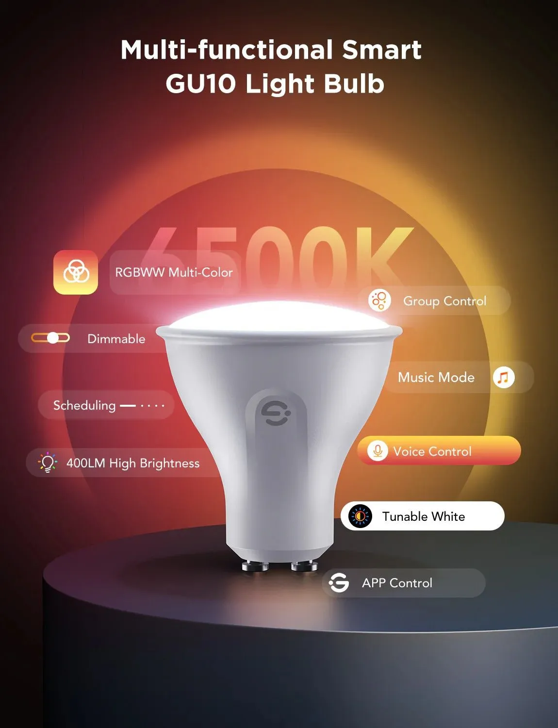 Govee GU10 RGBWW Bulb 400lm (2pack)