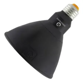 Green Creative LED Black 17 Watt PAR38 E26, High CRI 90, Dimmable- 25 Degree Angle