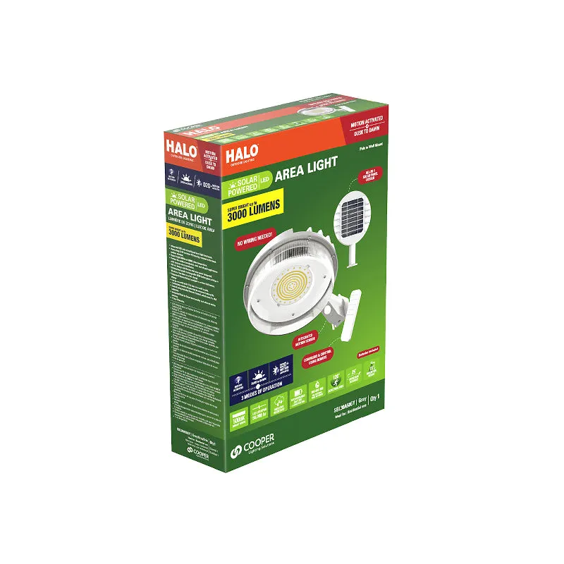 Halo SBL10 LED Solar Area Light, 1000 lm