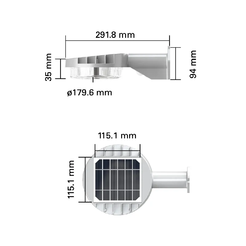 Halo SBL10 LED Solar Area Light, 1000 lm