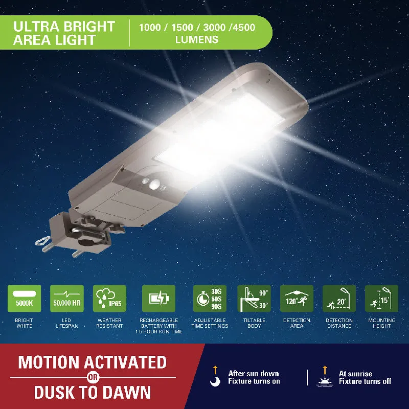 Halo SLST45 LED Solar Area Floodlight, 4500 lm