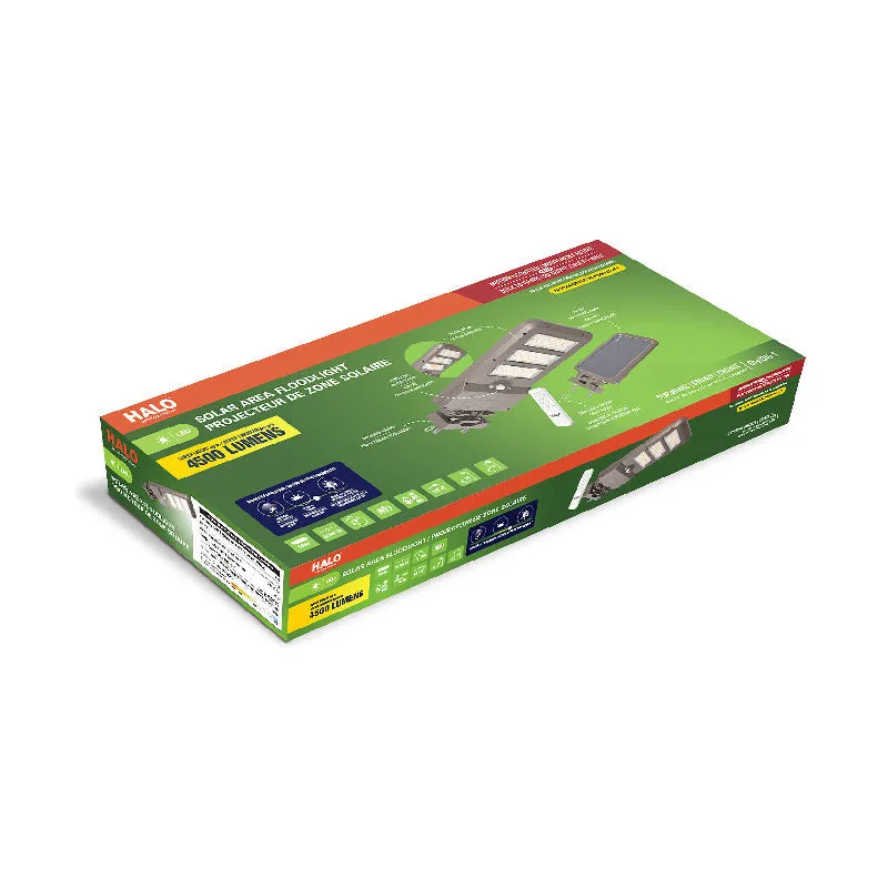 Halo SLST45 LED Solar Area Floodlight, 4500 lm