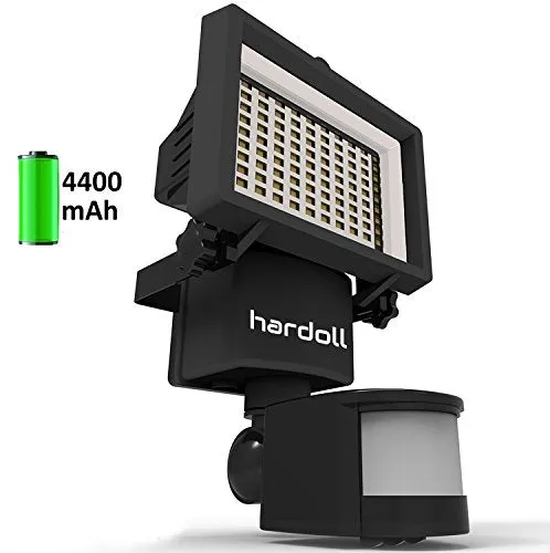 Hardoll 90 LED Solar Powered Security Lights With 4400 mAh Battery Waterproof Outdoor Motion Sensor Lighting For Wall , Patio, Garden (Pack Of 1)
