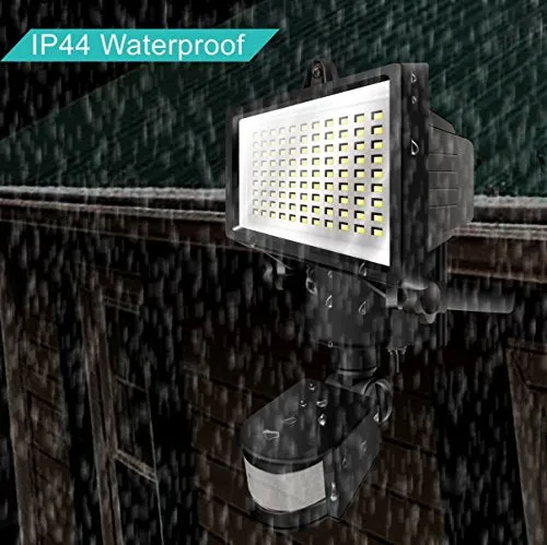 Hardoll 90 LED Solar Powered Security Lights With 4400 mAh Battery Waterproof Outdoor Motion Sensor Lighting For Wall , Patio, Garden (Pack Of 1)