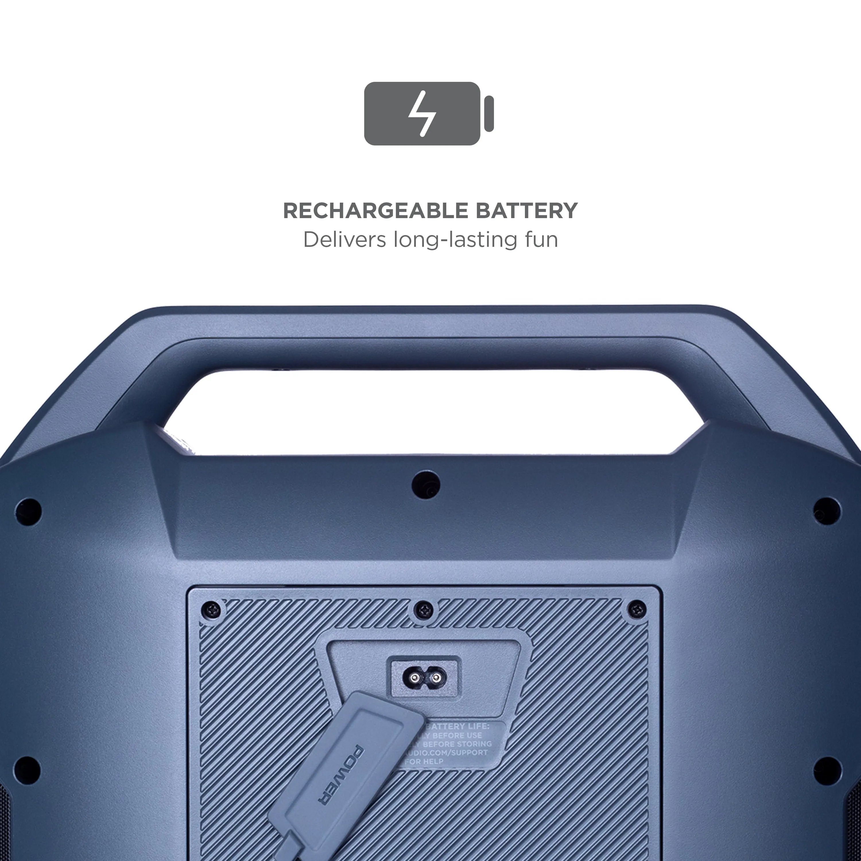 ION Audio Party Boom Plus | Portable Bluetooth-enabled speaker with lights and premium wide sound