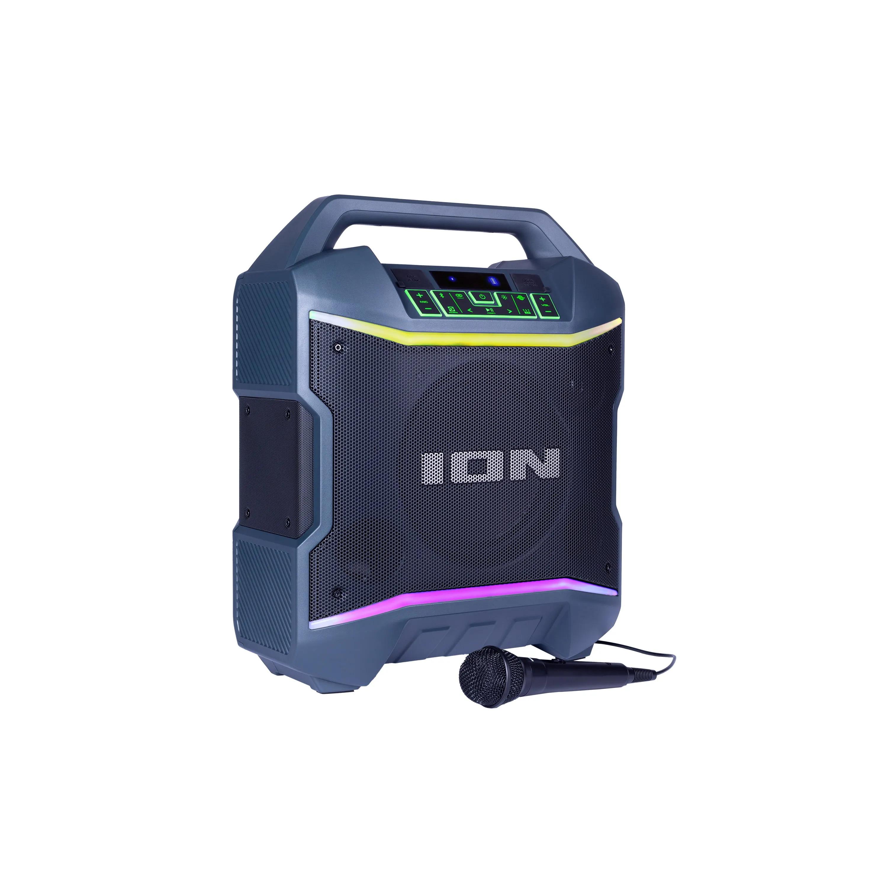 ION Audio Party Boom Plus | Portable Bluetooth-enabled speaker with lights and premium wide sound
