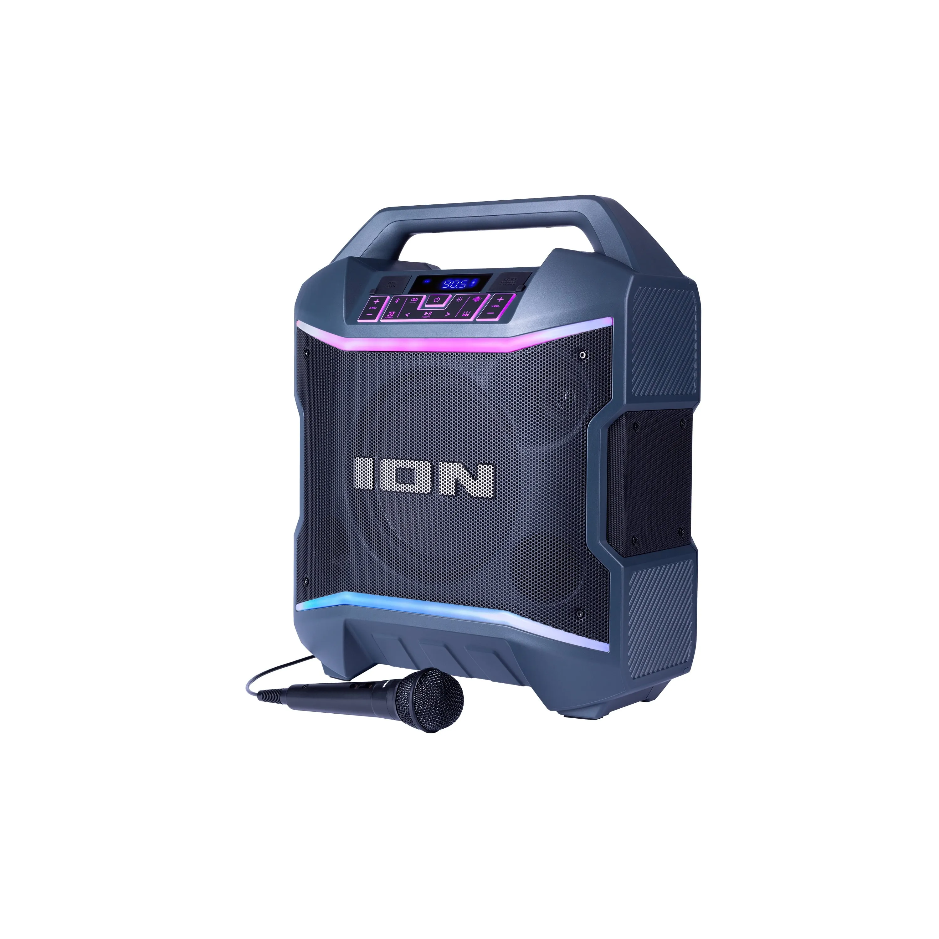 ION Audio Party Boom Plus | Portable Bluetooth-enabled speaker with lights and premium wide sound