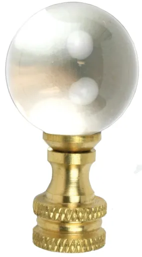 Jandorf 60112 Ball Finial, Glass :CD: QUANTITY: 1