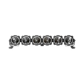 KC HiLiTES Gravity LED Pro6 Single Row LED Light Bar - Combo Beam - 120W - 39 in Long - White - Front Bumper Mount - Black - Ford Midsize SUV 2021-22
