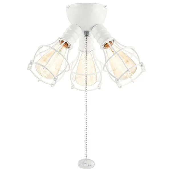Kichler 380041MWH LED Industrial 3 Light Fixture Matte White