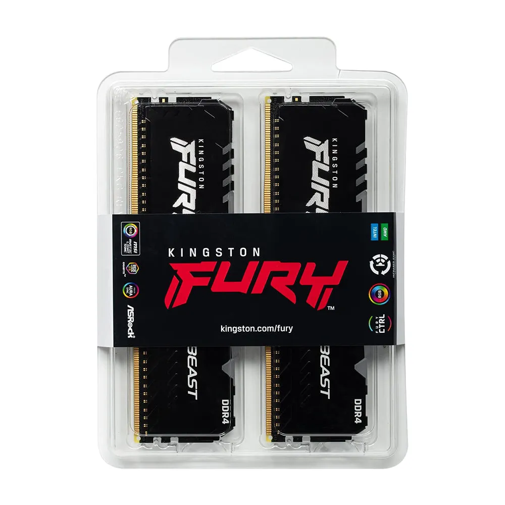 Kingston Ram Fury Beast RGB 32GB (2x16GB) DDR4 3600