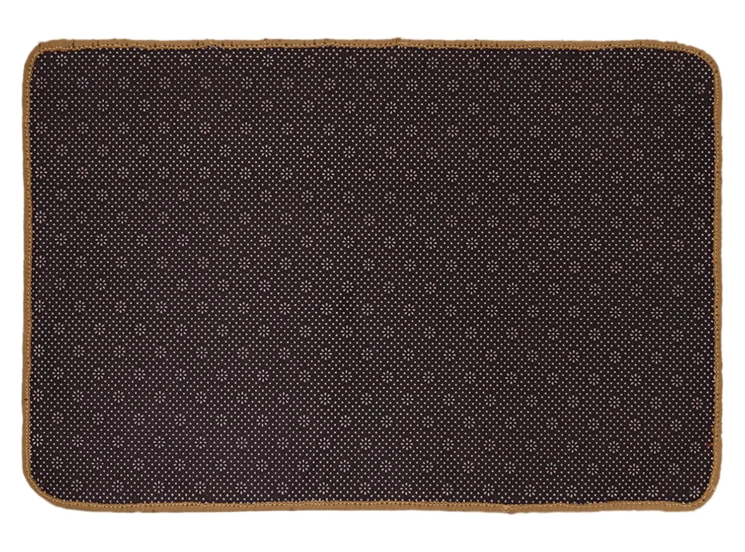 Kuber Industries Strips Design Cotton Door Mat for Porch/Kitchen/Bathroom/Laundry Room, 24"x16" (Light Brown)