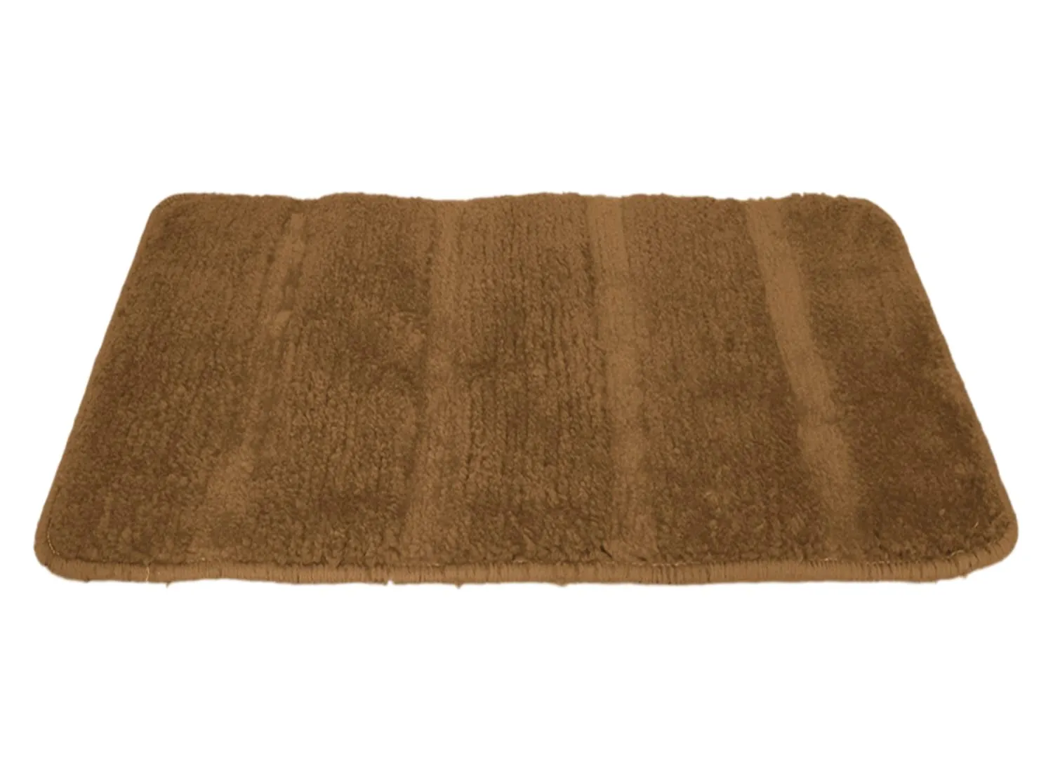 Kuber Industries Strips Design Cotton Door Mat for Porch/Kitchen/Bathroom/Laundry Room, 24"x16" (Light Brown)