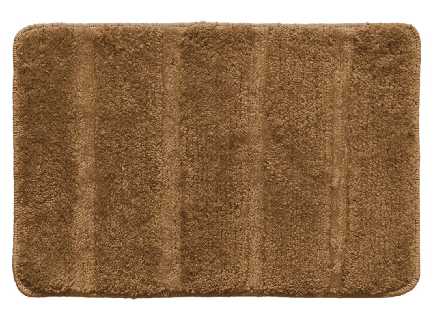 Kuber Industries Strips Design Cotton Door Mat for Porch/Kitchen/Bathroom/Laundry Room, 24"x16" (Light Brown)