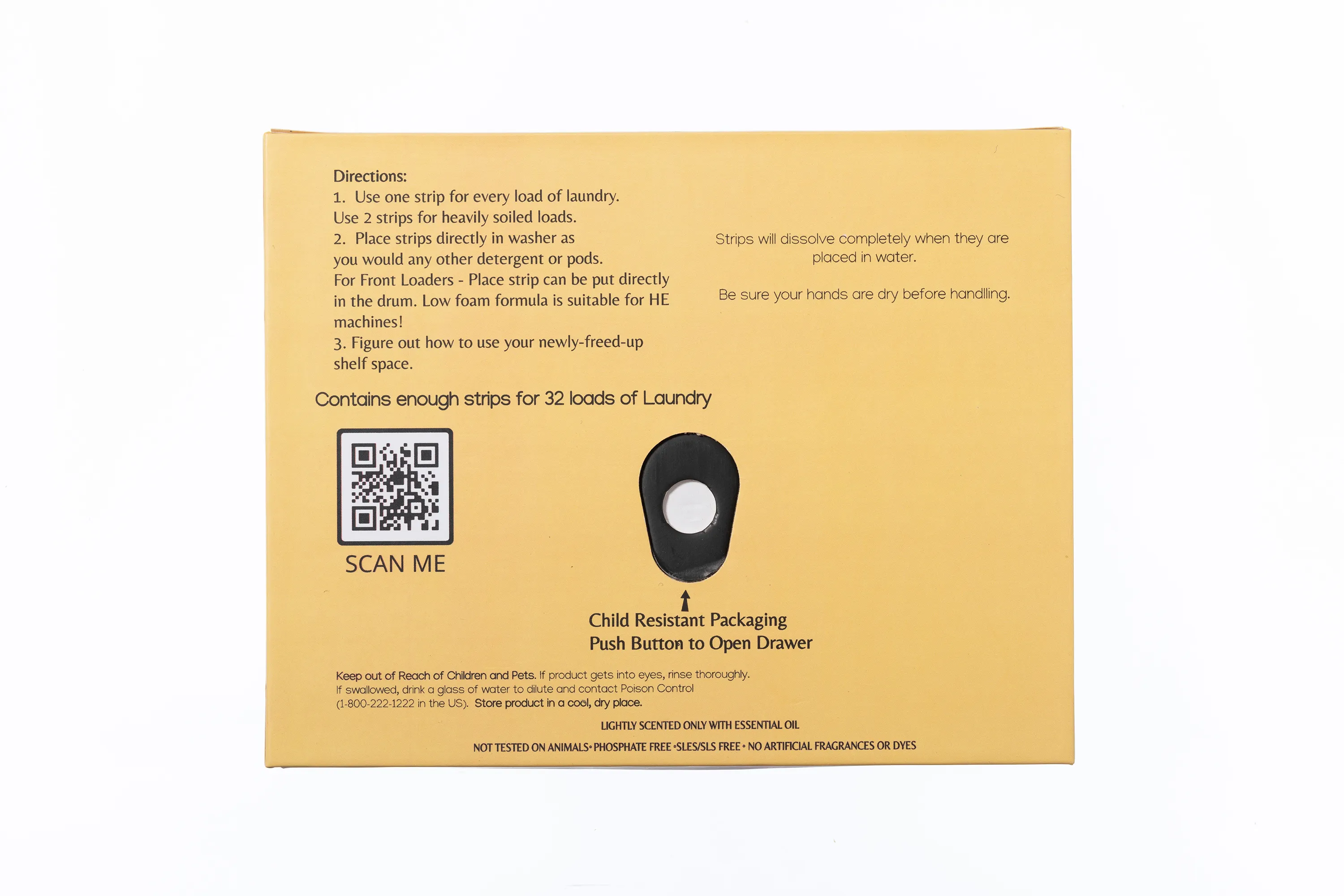 Laundry Detergent Strips - Chamomile - 32 Strips